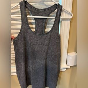 Dark grey lulu lemon tank (worn once)